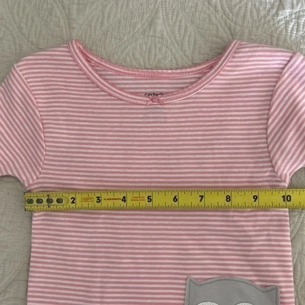 Owl Carter’s Pajamas Set Size 4T Pink & Blue NWT